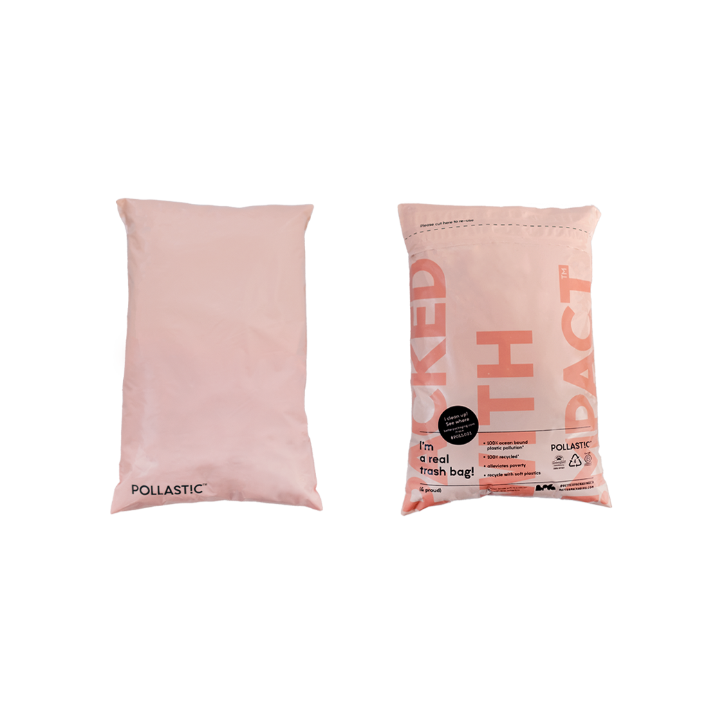 POLLAST!C Mailers Blush Pink Packed with Impact
